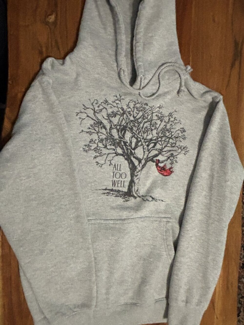 Taylor Swift Gray Sweatshirt 'All too Well' Small
